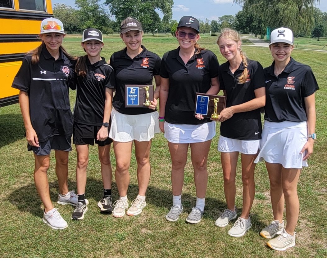 otsego_golf's tweet photo. Not the result we wanted today, but the girls fought through some adversity and we will be better because of it. Well done today! Congrats to Lizzy Budge and Carley Etchie for sharing Medalist Honors with a pair of 85s! The team finishes in 3rd place out of 13 teams. https://t.co/GcsyOgZL34