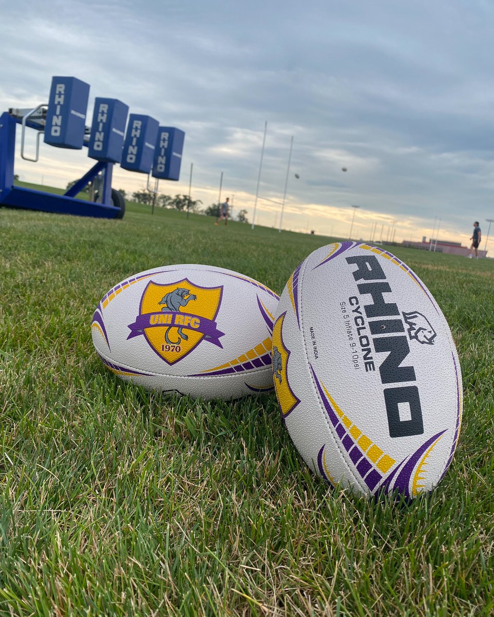 UNIMensRugby's tweet photo. The reveal is here! We’re excited to unveil the official brand new University of Northern Iowa Men’s Rugby ball! 

You can purchase one of these bad boys for $50.00 at our alumni weekend this Saturday August 10th 

#borninthewoods #official #newballs #iowarugby https://t.co/Ubvn9K7llz