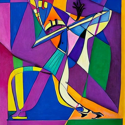 one_image_a_day's tweet image. #CubistFusion #AbstractHarmony #OrganicRitualSymphony