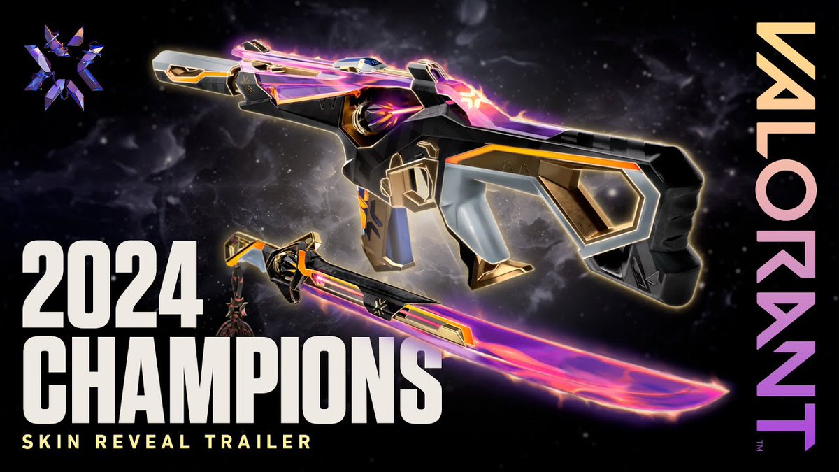 cocon_jp's tweet photo. #VALORANT #GIVEAWAY 

新スキン「Champions 2024」を
抽選で1名様にプレゼント💙💜

[ 応募方法 ]
1.@cocon_jp  
2. 本投稿をリポスト＆いいね https://t.co/YZ47gcjqcp