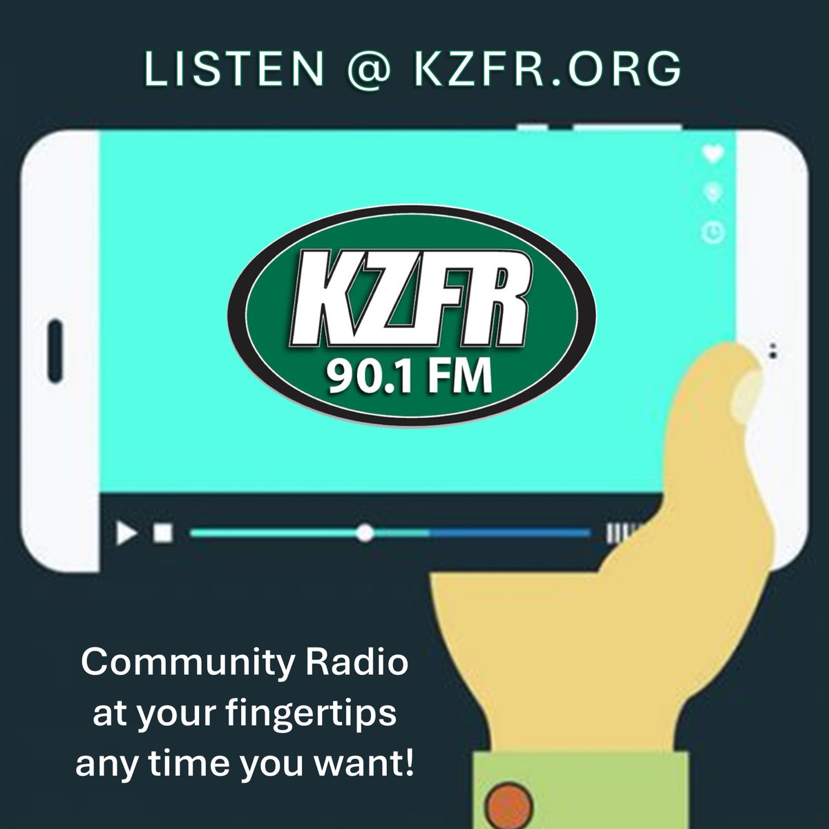 Don't have a radio? No worries! You can listen to your favorite #communityradio station at KZFR.ORG live or listening back in the Archive any time you like. That way you'll never miss your favorite show.