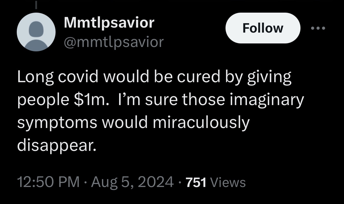 Editor’s note: wealthy people get Long Covid, too.