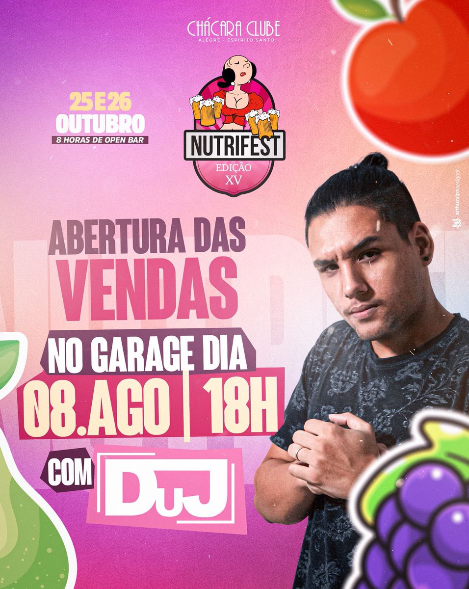 nutrifest's tweet photo. Preparem-se ! A abertura de vendas dos ingressos está chegando, a festa da maior calourada e promete ser um evento inesquecível!☺️🚀💥

No dia 08 de agosto às 18 horas no garage 🥳🤪😜 https://t.co/8BQuq7MXdW