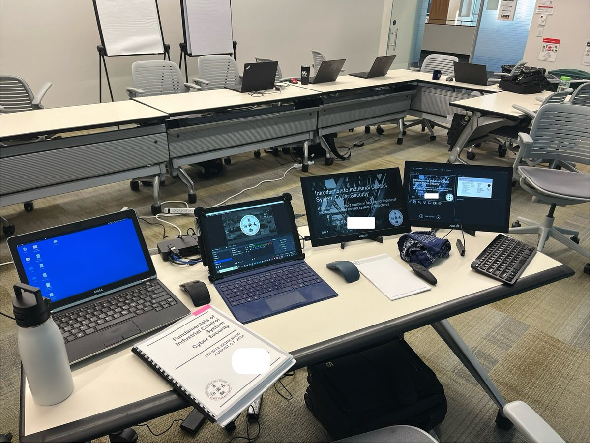 Full on production training this week with live, streaming and recorded sessions fully integrated with the ICSCSI LMS and cyber range!

Best of both worlds … on-site workshop with live fire exercises plus on-line course! A match made in heaven. Contact me to schedule yours!