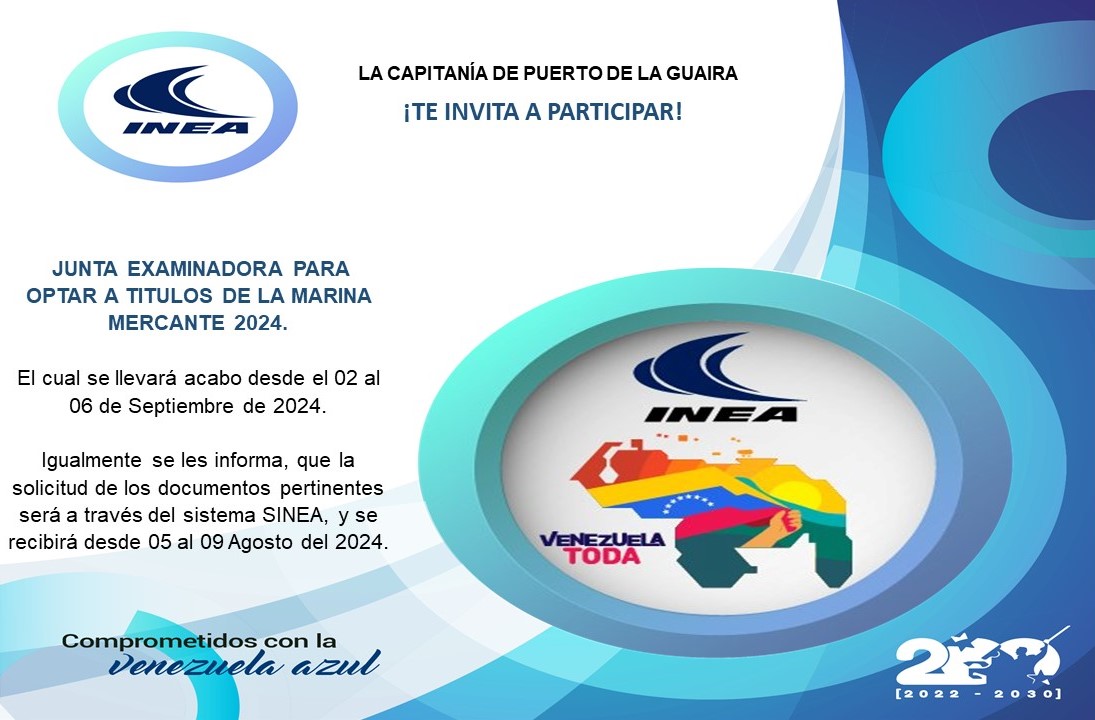 capiptolaguaira's tweet photo. @capiptolaguaira Te invita a participar en la Junta Examinadora #ComprometidosConLaVenezuelaAzul💙 https://t.co/1tS6Kh5CYz