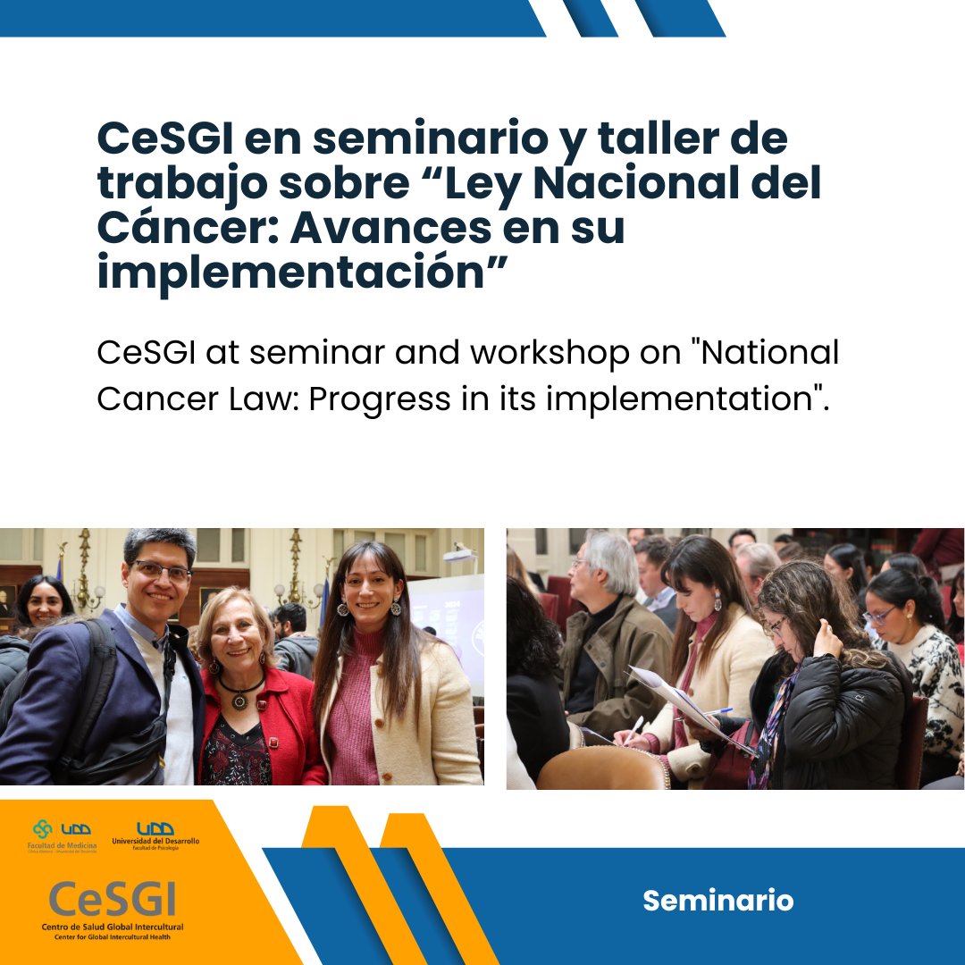 Manuel Espinoza y Carla Campaña, participaron en el seminario y taller de comisiones de trabajo
Link: lnkd.in/esRWZqcd
---
Manuel Espinoza and Carla Campaña, participated in the seminar and workshop of working commissions 
#udd #cesgi #cancer
@fm_udd <a href="/psicologiaudd/">Psicología UDD</a>