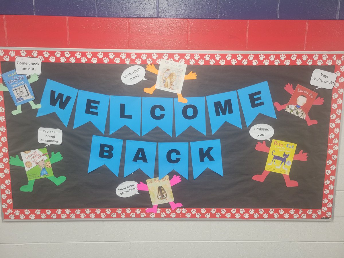 Cristina Bustillos (@cbustillos_ees) on Twitter photo Welcome back, Bullpups! The books missed you.  #SISD_Reads #SISDLibraries #ALLIN Welcome back, Bullpups! The books missed you.  #SISD_Reads #SISDLibraries #ALLIN