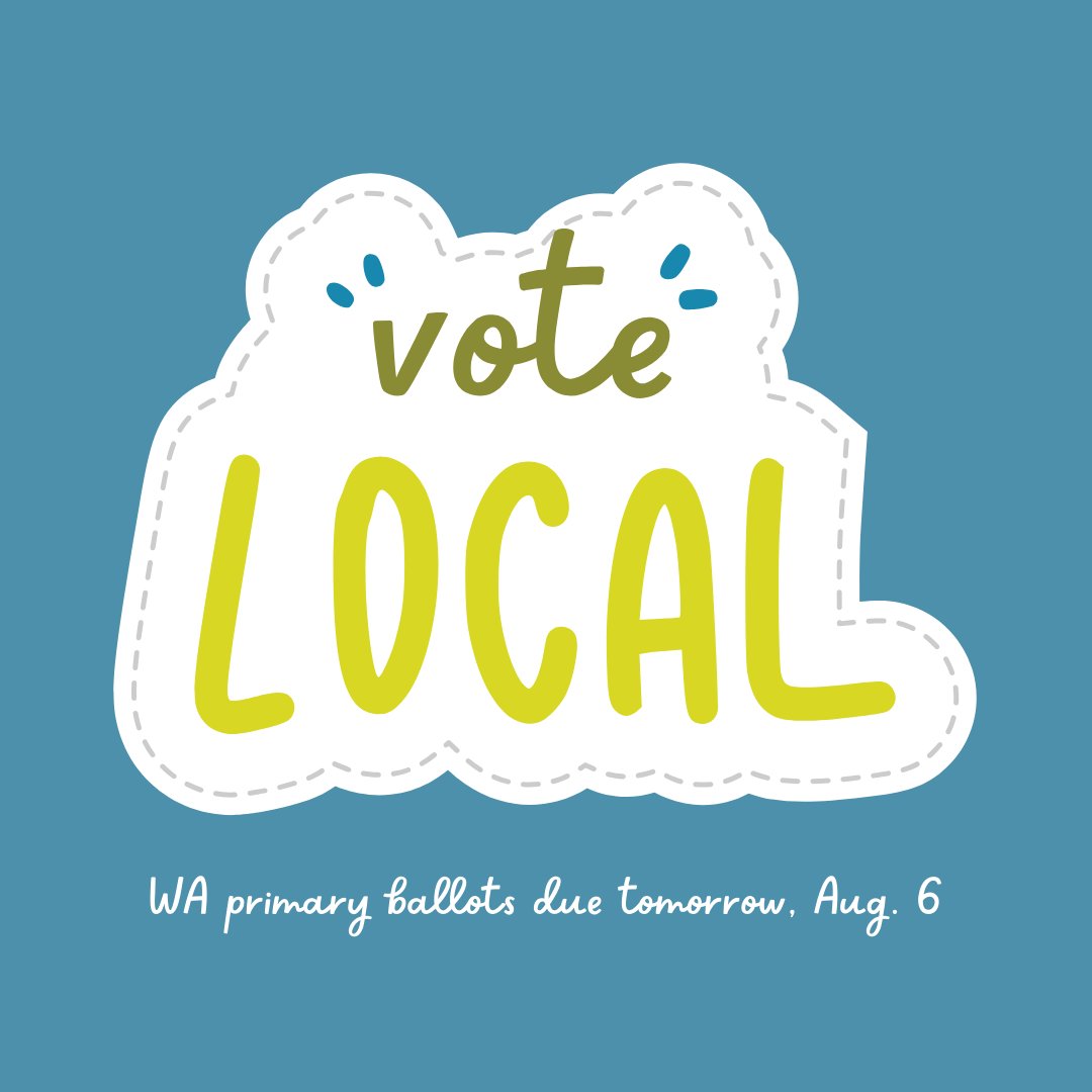 wavotingjustice's tweet photo. Your ballots are due tomorrow at 8pm!!
Local votes can make the most difference in your community. Which vote in this primary meant the most to you? #VoteLoud https://t.co/NlDQCy5QMC