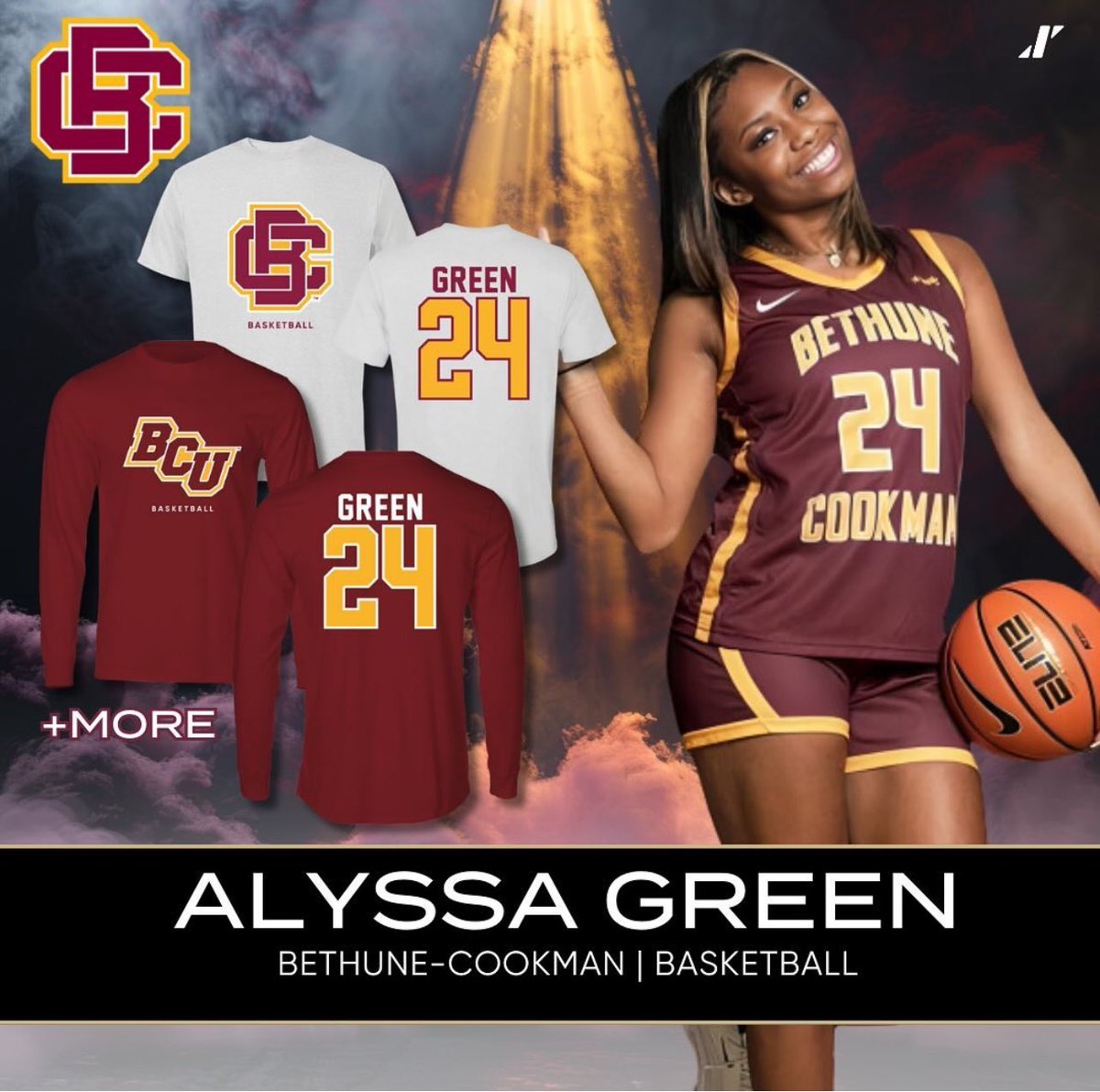 Officially an <a href="/INFLUXERAPP/">Influxer</a> athlete. 🤩<a href="/BCUWBB/">Bethune-Cookman Women's Basketball</a> Check out the merch available now to purchase! Click the 🔗 in the <a href="/INFLUXERAPP/">Influxer</a> bio 🏀🥰