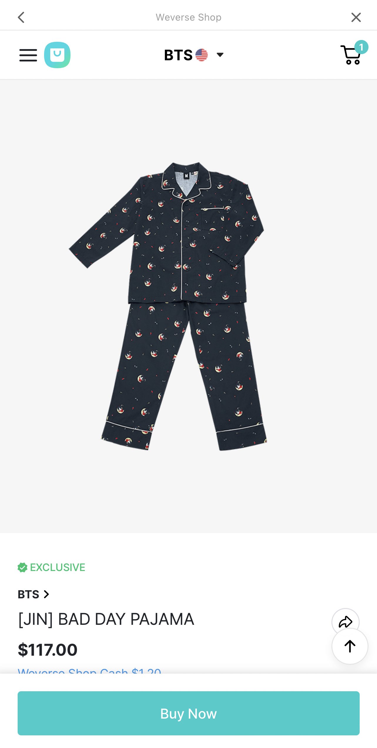 BTS JIN なけれ BAD DAY PAJAMA 売買されたオークション情報 BTS JIN なけれ BAD DAY PAJAMA 売買されたオークション情報