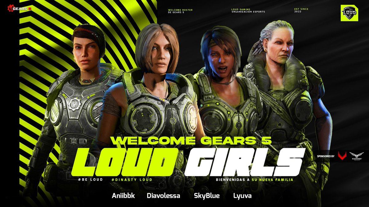 LouD GG (@loudgaming_mx) on Twitter photo BIENVENIDAS GIRLS 🔥
Hoy se unen a nuestra gran familia, unas chicas con gran talento para disparar 🔥
<a href="/Grimizoda/">diavolessa</a> 🎀
<a href="/Lizpaulinava/">Paulina</a> 🎀
<a href="/iSkyBluee_v/">𝐒𝐤𝐲𝐊𝐚𝐠𝐞𝐞⋆☽* ☁︎. * ✰. ⋆🩵•ᴗ•</a> 🎀
<a href="/aniibbk/">swat nini</a> 🎀
Mucho éxito chicas, todo nuestro apoyo y confianza está con ustedes 🗣️
Sponsors
<a href="/TeeGamingOrg/">Tee Gaming</a>
<a href="/NacebMx/">Naceb Tecnología</a> BIENVENIDAS GIRLS 🔥
Hoy se unen a nuestra gran familia, unas chicas con gran talento para disparar 🔥
<a href="/Grimizoda/">diavolessa</a> 🎀
<a href="/Lizpaulinava/">Paulina</a> 🎀
<a href="/iSkyBluee_v/">𝐒𝐤𝐲𝐊𝐚𝐠𝐞𝐞⋆☽* ☁︎. * ✰. ⋆🩵•ᴗ•</a> 🎀
<a href="/aniibbk/">swat nini</a> 🎀
Mucho éxito chicas, todo nuestro apoyo y confianza está con ustedes 🗣️
Sponsors
<a href="/TeeGamingOrg/">Tee Gaming</a>
<a href="/NacebMx/">Naceb Tecnología</a>