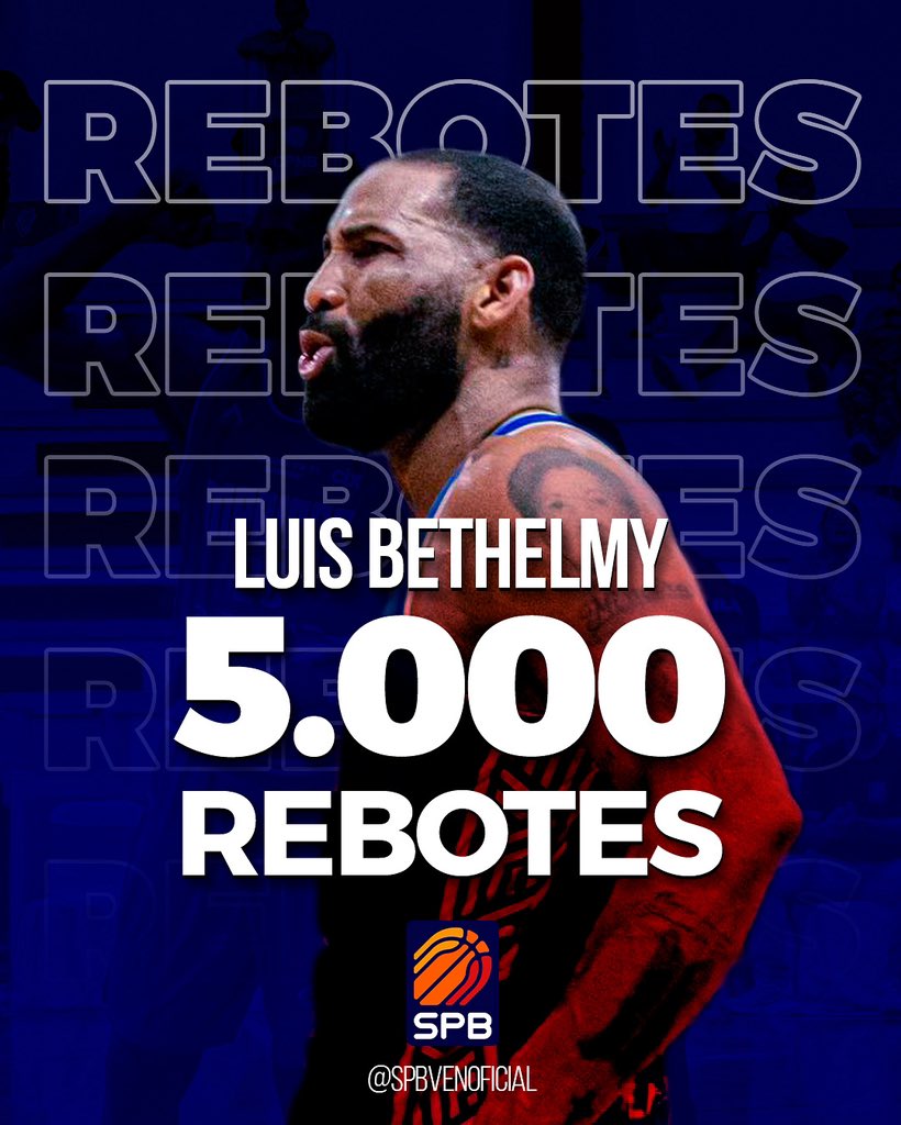 Otro hito en su carrera ✍🏽

En su gran temporada ahora uniformado con @marinosbbc el criollo @luisbethelmy sumó otro registro histórico a su dilatada trayectoria al alcanzar los 5.000 rebotes, la tercera mayor cifra tras 50 años de baloncesto profesional venezolano

“El Tsunami”