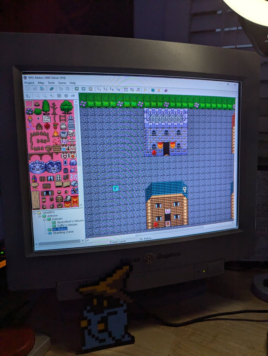 Thank you for hitting last month's sub goal on Twitch. Tonight we have another RPG Maker 2000 stream where we're all making a silly game together. I'll be live at 9pm Eastern !