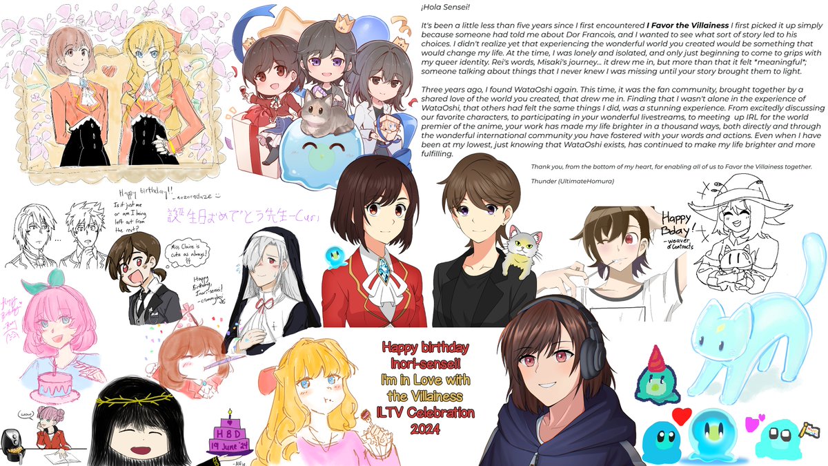 ILTVFanProject's tweet image. We waited for everyone to finish their contributions and would now like to show Inori's birthday canvas!

Thank you all who participated and please look out for more opportunities to join in!

#わたおし #wataoshi #ILTV #私の推しは悪役令嬢