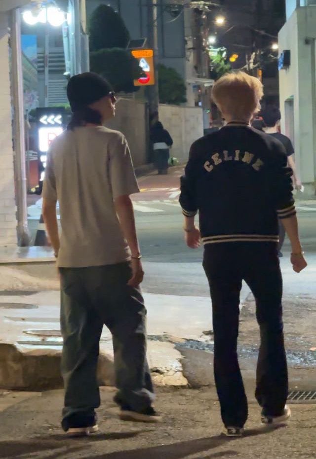 haruto strolling with yoshi hyung 🫶🏻