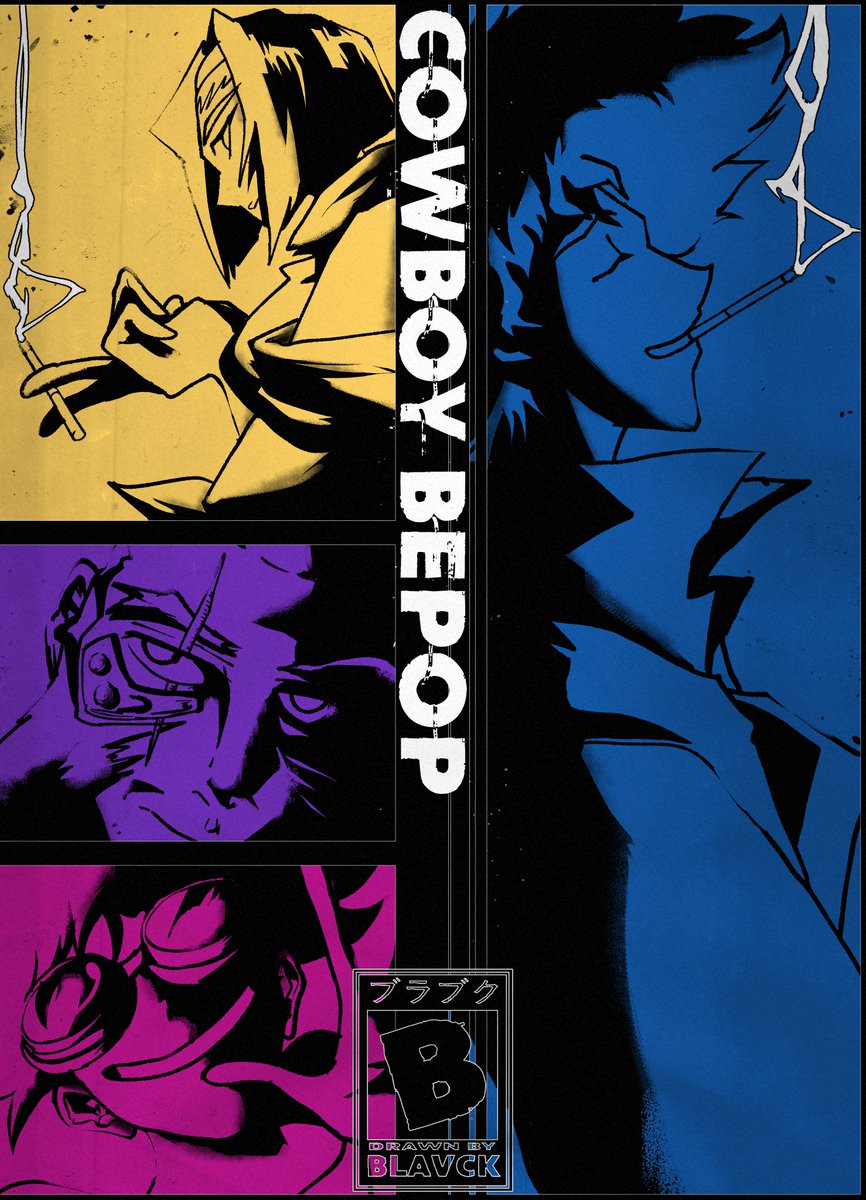 8lavck's tweet image. watched cowboy bepop
#CowboyBebop #spikespiegel
