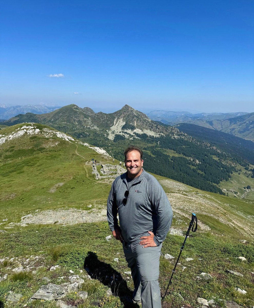 Mr. Lentz reached the summit of Trekufiri/Tromedja Mountain, which borders Albania, Kosovo, and Montenegro. Clad in his cozy BIM gear, he enjoyed the exclusive cool summer breeze at the top.
 
#SummerVacationGoals #Hiking #InternationalTravel #BASISIndependentmcLean