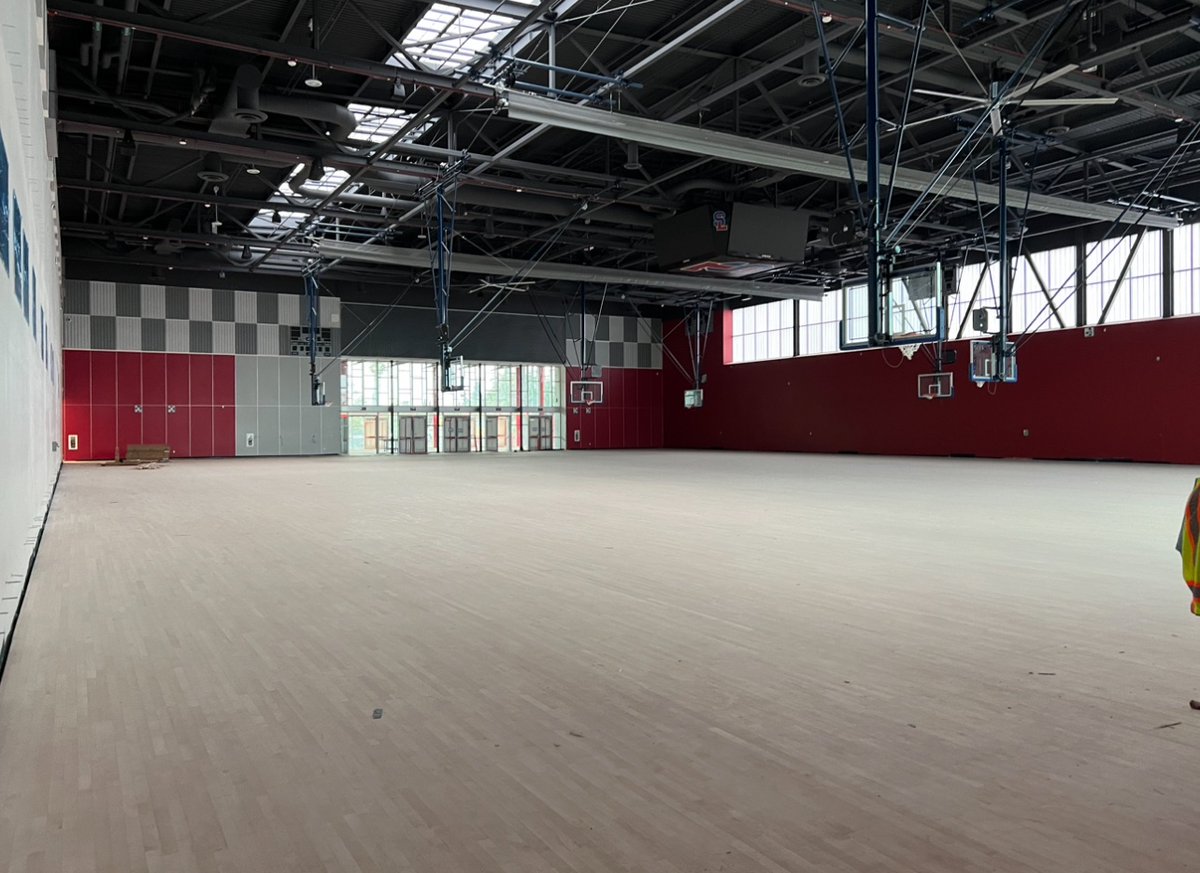 This morning I led members of <a href="/smw104/">SMWIA Local 104</a>  on a tour of the San Leandro High School gym. The work done thus far by the skilled tradesmen is just mind blowing. Scheduled to open in the coming weeks for the 2024/2025 school year. <a href="/SLUSD_News/">San Leandro USD</a>