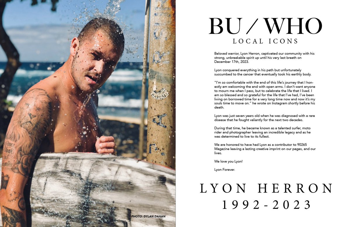 cecewoodsmedia's tweet photo. This legend, Lyon Herron, is our “Bu Who - Local Icon” in the new issue of 90265 Magazine. #lyonforever
https://t.co/YhHmVEm1Ia https://t.co/GcfLD79fJm