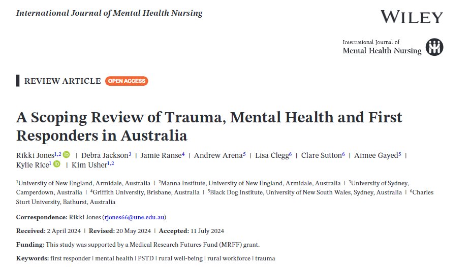 Griffith University Nursing & Midwifery (@griffithnursing) on Twitter photo 📢 Publication Alert 📢
Congratulations to A/Prof <a href="/jamieranse/">Jamie Ranse</a> & authors on your recent publication in <a href="/IJMHN/">IJMHN</a> @Wiley_Nursing
Have a read here ⬇️
onlinelibrary.wiley.com/doi/epdf/10.11…
<a href="/RikkiJones66/">Dr Rikki Jones</a> <a href="/KimUsher3/">Kim Usher</a> <a href="/debraejackson/">Debra Jackson AO RN PhD FCNA</a> 📢 Publication Alert 📢
Congratulations to A/Prof <a href="/jamieranse/">Jamie Ranse</a> & authors on your recent publication in <a href="/IJMHN/">IJMHN</a> @Wiley_Nursing
Have a read here ⬇️
onlinelibrary.wiley.com/doi/epdf/10.11…
<a href="/RikkiJones66/">Dr Rikki Jones</a> <a href="/KimUsher3/">Kim Usher</a> <a href="/debraejackson/">Debra Jackson AO RN PhD FCNA</a>