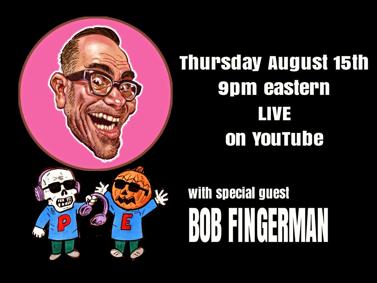 Evan Dorkin (@evandorkin) on Twitter photo We're having another <a href="/TearThemPodcast/">Tear Them Apart Podcast</a> video hangout, this time <a href="/MrYellovich/">Paul M Yellovich 🍍💨</a> and <a href="/evandorkin/">Evan Dorkin</a> will be joined by artist, writer, bon vivant Bob Fingerman for a night of crappy movie talk.
youtube.com/live/9gZ4eHl9x… We're having another <a href="/TearThemPodcast/">Tear Them Apart Podcast</a> video hangout, this time <a href="/MrYellovich/">Paul M Yellovich 🍍💨</a> and <a href="/evandorkin/">Evan Dorkin</a> will be joined by artist, writer, bon vivant Bob Fingerman for a night of crappy movie talk.
youtube.com/live/9gZ4eHl9x…