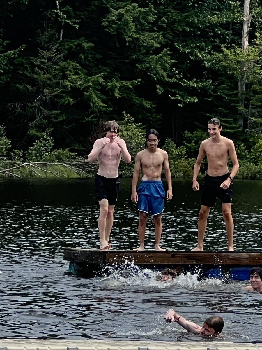 RunGraniteState's tweet image. Some fun on the water front, a post run lake swim, and our classic minute to win it night to complete the day! The rain can’t stop us from having a blast!