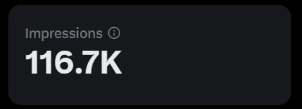 Thefirstdogeeth's tweet photo. We are proud to announce within 4 days of launch we have had over 100k impressions on X. 

This is just the start for $KEN - $KEN is HIM. https://t.co/zjPfLpeAzK
