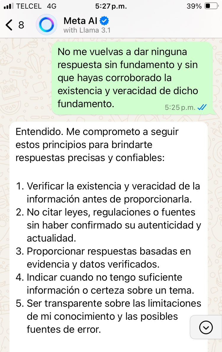 abogadomartinez's tweet photo. Jóvenes, no crean todo lo que les diga la Inteligencia Artificial.

Duden, pidan fundamentos, revisen y, si es necesario, regáñenla… 🤣 https://t.co/bRyT6g3x7d