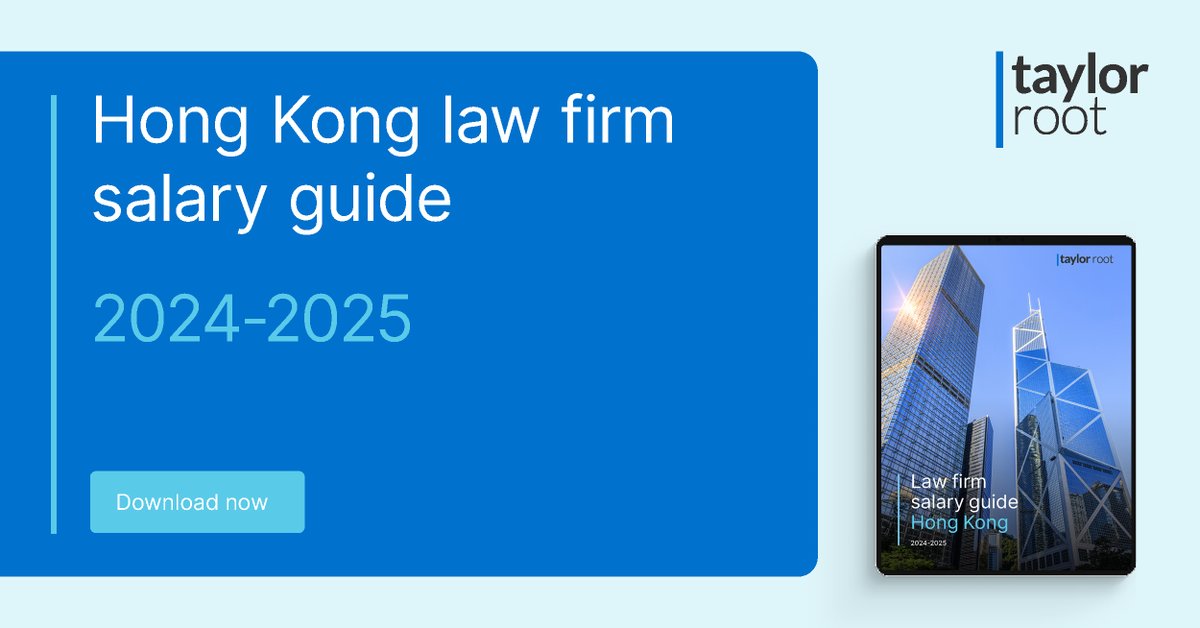 TaylorRootLegal's tweet image. ** NEW RELEASE** We're pleased to announce the launch of our latest salary guide - Hong Kong Law Firm Salary Guide 2024-2025. Download your copy: eu1.hubs.ly/H0byQXy0

#TaylorrootHK #Lawfirmsalaries #lawyer #legalsalaries