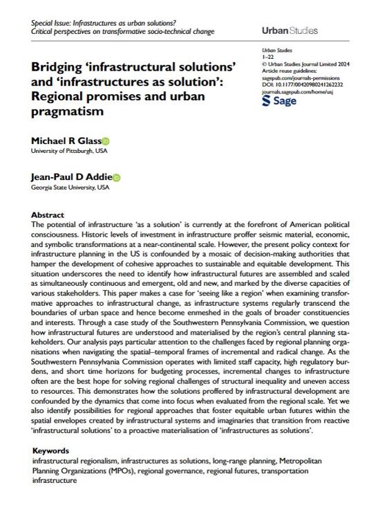 Urban Studies Journal tweet media