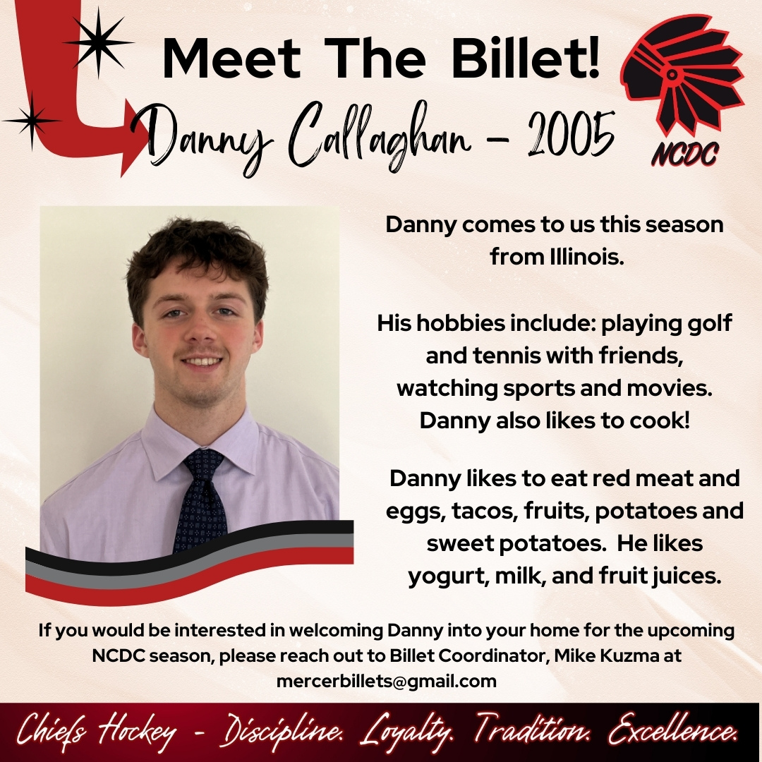 Time to billet!  Reach out to Mike Kuzma at mercerbillets@gmail.com for more information.  Help keep a young man's dreams alive by taking them in this hockey season!