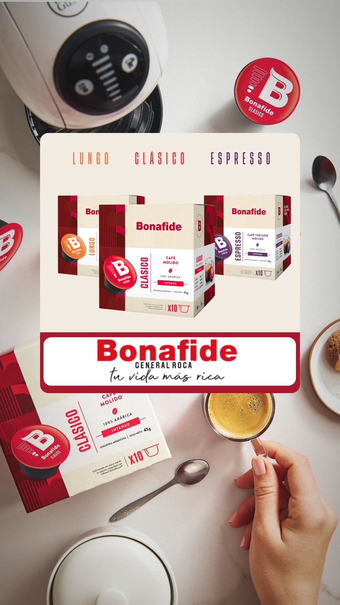 BonafideRoca's tweet photo. ¡NUEVAS CÁPSULAS.!
.
.
#TuVidaMásRica
.

✨#BonafideRoca ✨
📱2984 862608
Delivery 🛵 &amp; Take Away🥤
.
.
#Café ☕️ #Capuccinos  #Desayuno 🍞#Merienda 🥐 🍫  #VIZZIO #Rama #Bocadito #Nugatón #Donas #Mecano #Budin #Frola #Brownie #DulcedeLeche #Muffins #Alfajor #Cookies #Bombones https://t.co/nyN5uYACd4