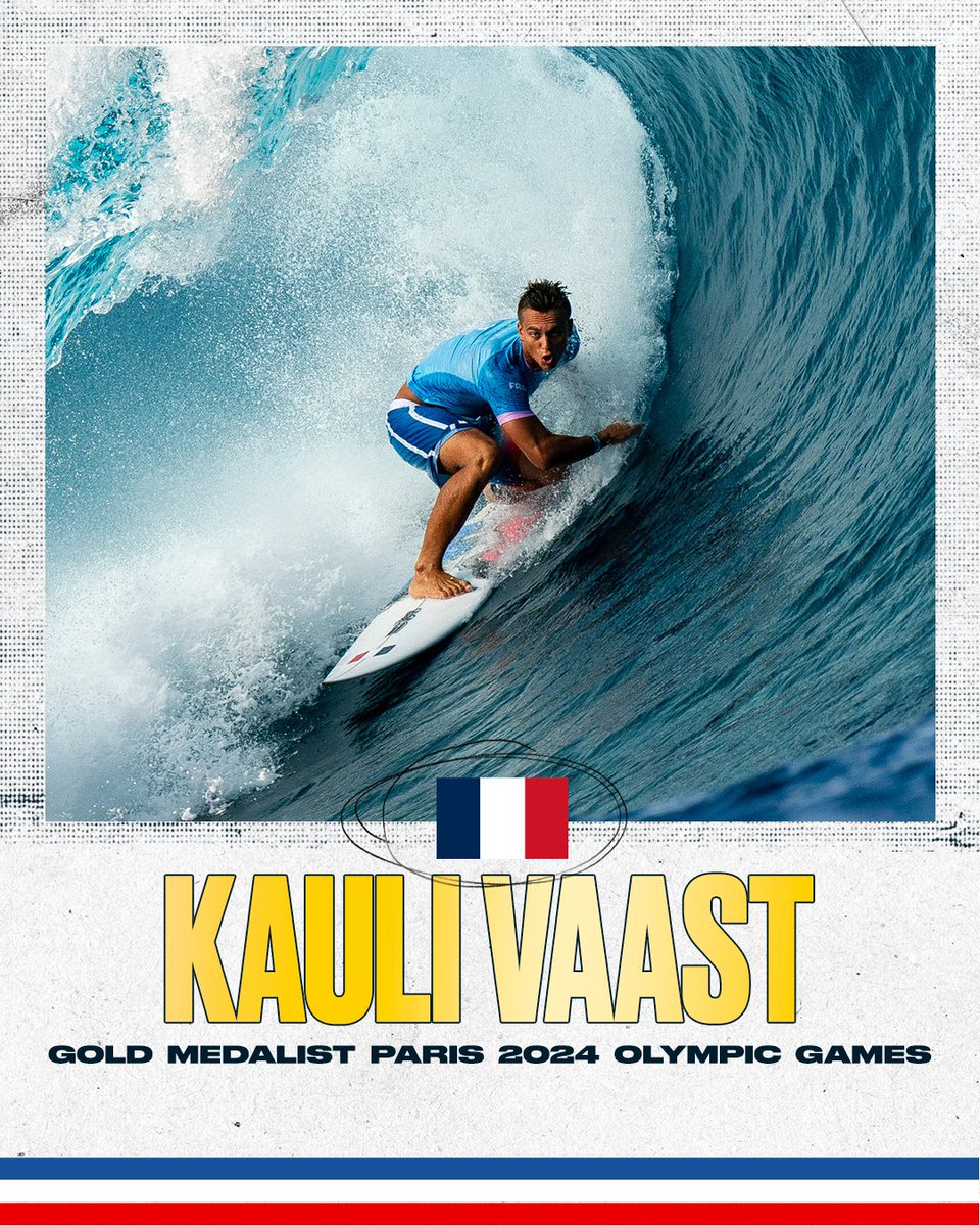wsl's tweet photo. Congratulations and Bravo to local Tahitian Kauli Vaast!

@isasurfing #OlympicSurfing https://t.co/4Auz4DdlAA