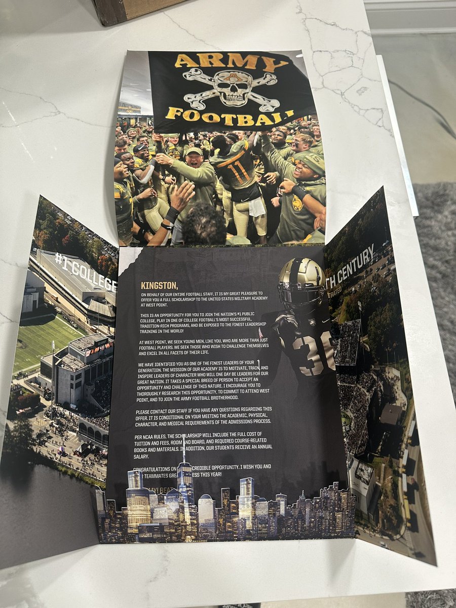 Kingston Evans (@kingstonlevans) on Twitter photo Extremely Blessed It’s Official!!
<a href="/ArmyWP_Football/">Army Football</a> <a href="/CoachJeffMonken/">Jeff Monken</a> <a href="/CoachJohnLoose/">John Loose</a> <a href="/CoachDDixon/">Daryl Dixon</a> <a href="/goblackknights/">#GoBlackKnights</a> <a href="/Coach_GetWright/">Coach Wright</a> <a href="/CoachSanchez_/">Cᴏᴀᴄʜ Sᴀɴᴄʜᴇᴢ</a> <a href="/UCFOOTBALLNJ/">Union City Football</a> Extremely Blessed It’s Official!!
<a href="/ArmyWP_Football/">Army Football</a> <a href="/CoachJeffMonken/">Jeff Monken</a> <a href="/CoachJohnLoose/">John Loose</a> <a href="/CoachDDixon/">Daryl Dixon</a> <a href="/goblackknights/">#GoBlackKnights</a> <a href="/Coach_GetWright/">Coach Wright</a> <a href="/CoachSanchez_/">Cᴏᴀᴄʜ Sᴀɴᴄʜᴇᴢ</a> <a href="/UCFOOTBALLNJ/">Union City Football</a>