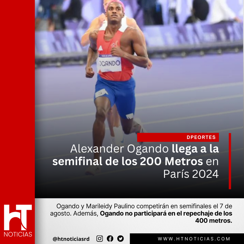 htnoticiasdo's tweet photo. ⚾️| #HTdeportes | Alexander Ogando llega a la semifinal de los 200 Metros en París 2024.
Más información ▶️ https://t.co/ypOUxErOcw
#htnoticias #Actualidad #AlexanderOgando #Deportes #Internacionales #JuegosOlímpicosdeParís2024 https://t.co/UzpxZUj8pB