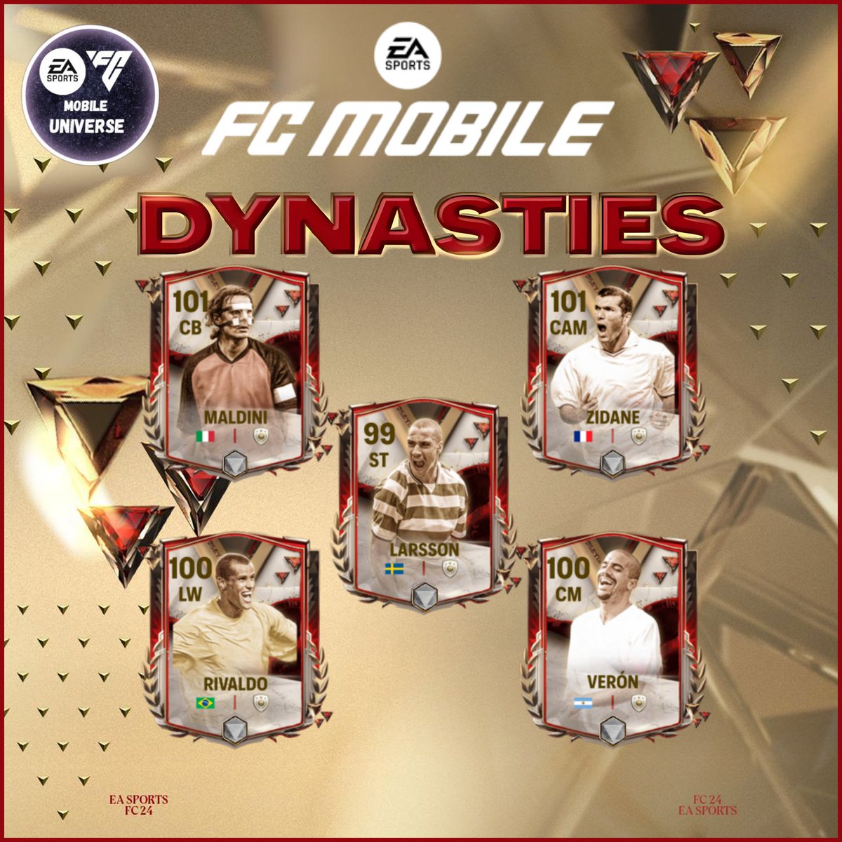 FCMUniverse's tweet photo. #fc24 #fcmobile #EAFC24 #Dynasties

😈 Coming to your nightmares soon.....

💥 Dynasties Icon OVR & Position predictions.......

❓Which of these would you like to add to your team?

❓What OVR & Positions do you think they will be?

⬇️📝Drop your thoughts in the comments below

@tutiofifa @Jacobek08 @Wolfman__HD @rkreddyEAFC @EL_PROFE_FIFA @FcBrownYT @GWM9MOP @MariusMM06 @ShreyP21 @JONALDINHOtm @FCM_GAMINGREAL