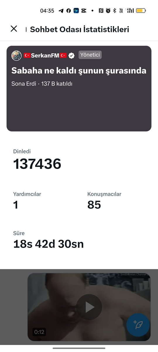 İnanılmaz bir gün 
Ve yeni rekor geldi 137bin 436
Dinleyen 
18saat 42 dakika yayın 
Yanlız bırakmayan dostlar
Böyle sıkıntılı bir günü 
Güzel gecirmemizi sağlayan 
Sevenlerimiz iyiki varsınız 🤲
Siz uyanmaya ben uyumaya gidiyorum
Güzel bir gün olacak borsa camiası için öyle