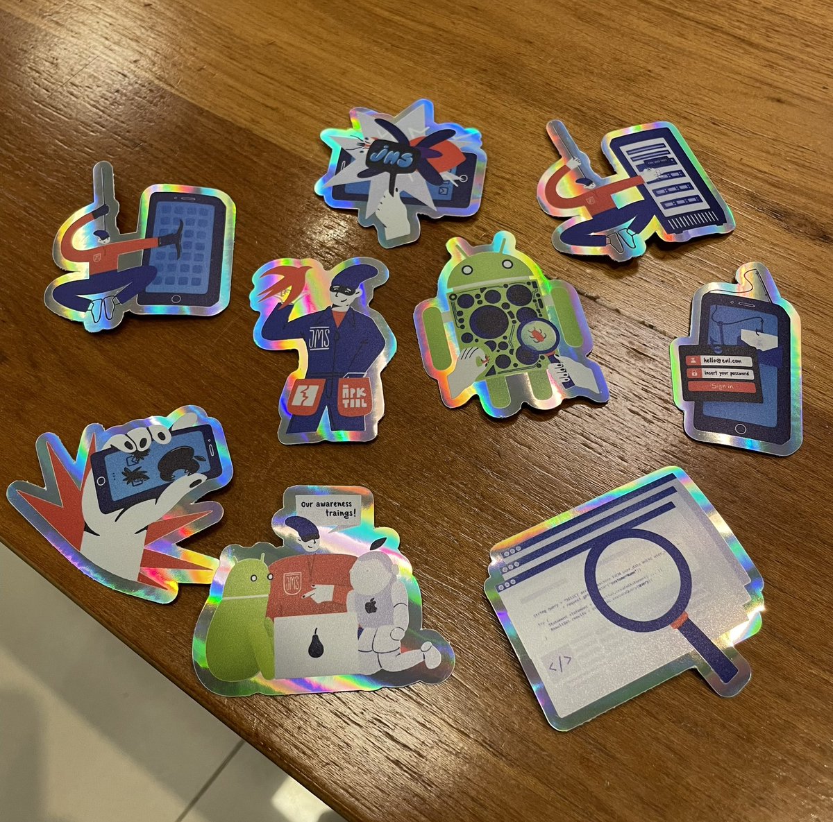 Stickers ready! #BH #defcon32 #JustMobileSecurity