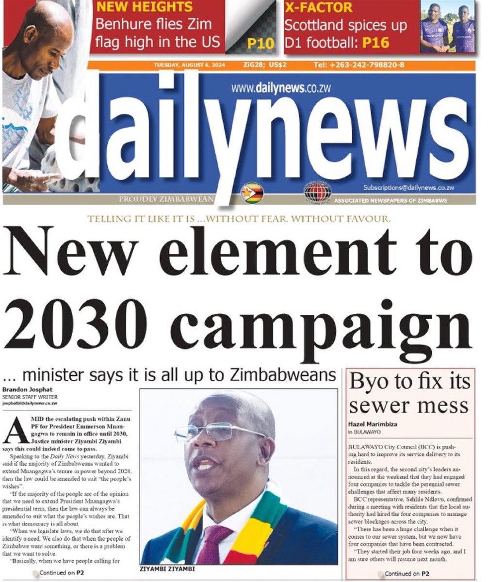 daddyhope's tweet image. crookED Emmerson is fooling himself if he thinks he will have a third term or an extended term.
He will face a real liberation struggle that will end up destabilising the Southern African region if he tries this foolish move!

I hope SADC will be able to live with the…