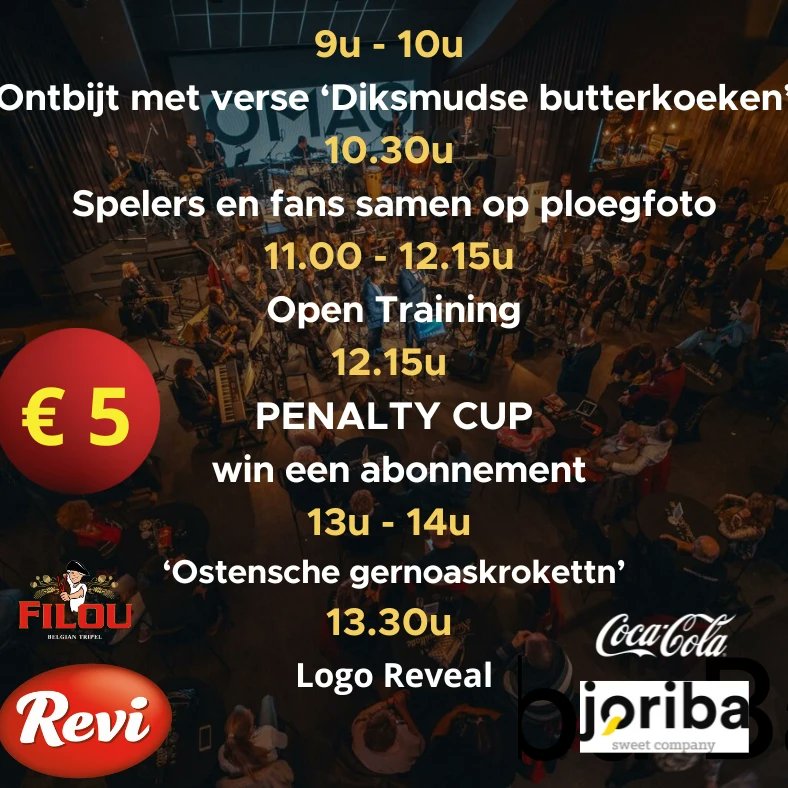𝐒𝐜𝐡𝐫𝐢𝐣𝐟 𝐣𝐞 𝐧𝐮 𝐢𝐧 𝐯𝐨𝐨𝐫 𝐨𝐧𝐬 𝐟𝐚𝐧𝐞𝐯𝐞𝐧𝐭 𝐨𝐩 𝟏𝟓 𝐚𝐮𝐠𝐮𝐬𝐭𝐮𝐬! 

🥐🦐 Voor slechts € 5 geniet je van 'Diksmudse butterkoeken', 'Ostensche gernoaskrokettn' en leuke animatie. 

📎forms.gle/Q1kJwFinrwjqFu…

#butterbiedevis 💙💛❤️💚