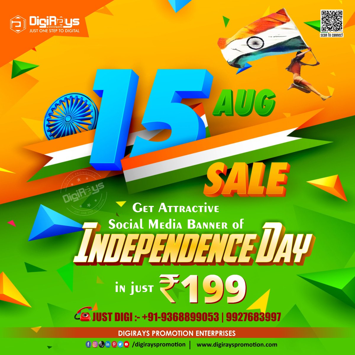 DgRaysPromotion's tweet image. Celebrate Independence with Stunning Designs! Get Exciting Discount on all Independence Day poster designs. Hurry, offer ends soon! 🎨🇮🇳 
digirayspromotion.com
#DigiRaysPromotion #IndependenceDay #designoffer #FestiveGraphics #festivalseason #GraphicDesign #SpecialOffer #15aug