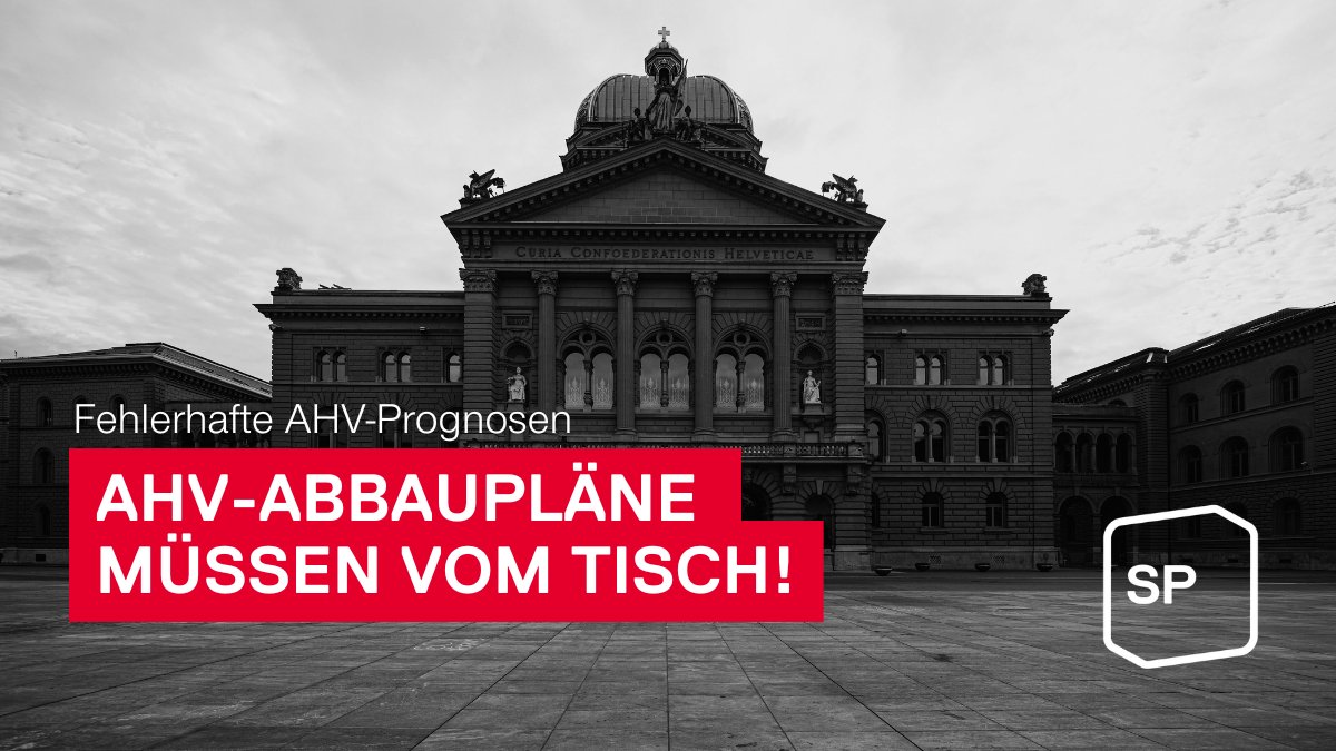 Seit Jahren reden die Bürgerlichen die AHV-Finanzen schlecht. Nun zeigt sich: Die Prognosen waren fehlerhaft, die AHV-Finanzen sind mehrere Milliarden besser als gedacht. Die Abbaupläne müssen endlich vom Tisch, es braucht existenzsichernde Renten.
👉 sp-ps.ch/artikel/fehler…