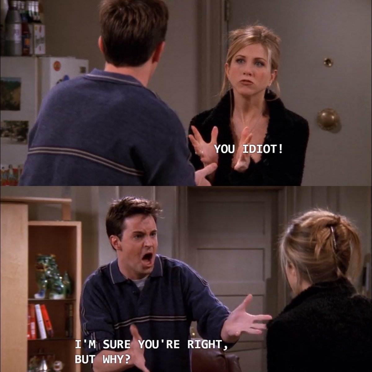 This is probably my favorite interaction between two characters in Friends.