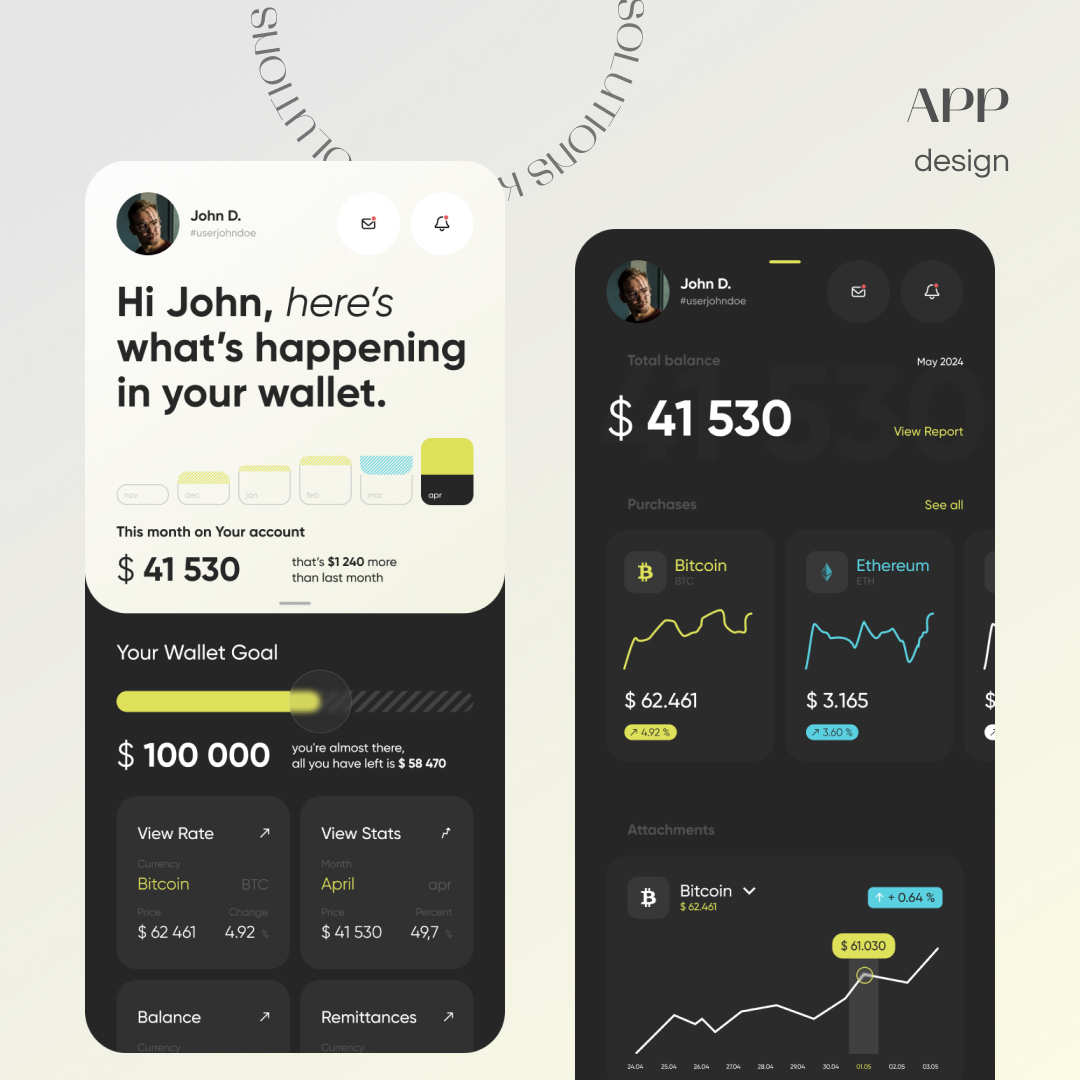 KalynaSolutions's tweet image. App Design. Crypto Wallet - Case Study

Designing a user-friendly interface that puts cryptocurrency control at your fingertips. 📈💵

Explore more at Dribbble 👉 dribbble.com/kalynasolutions

#AppDesign #CryptoWallet #KalynaSolutions #Cryptocurrency #Innovation