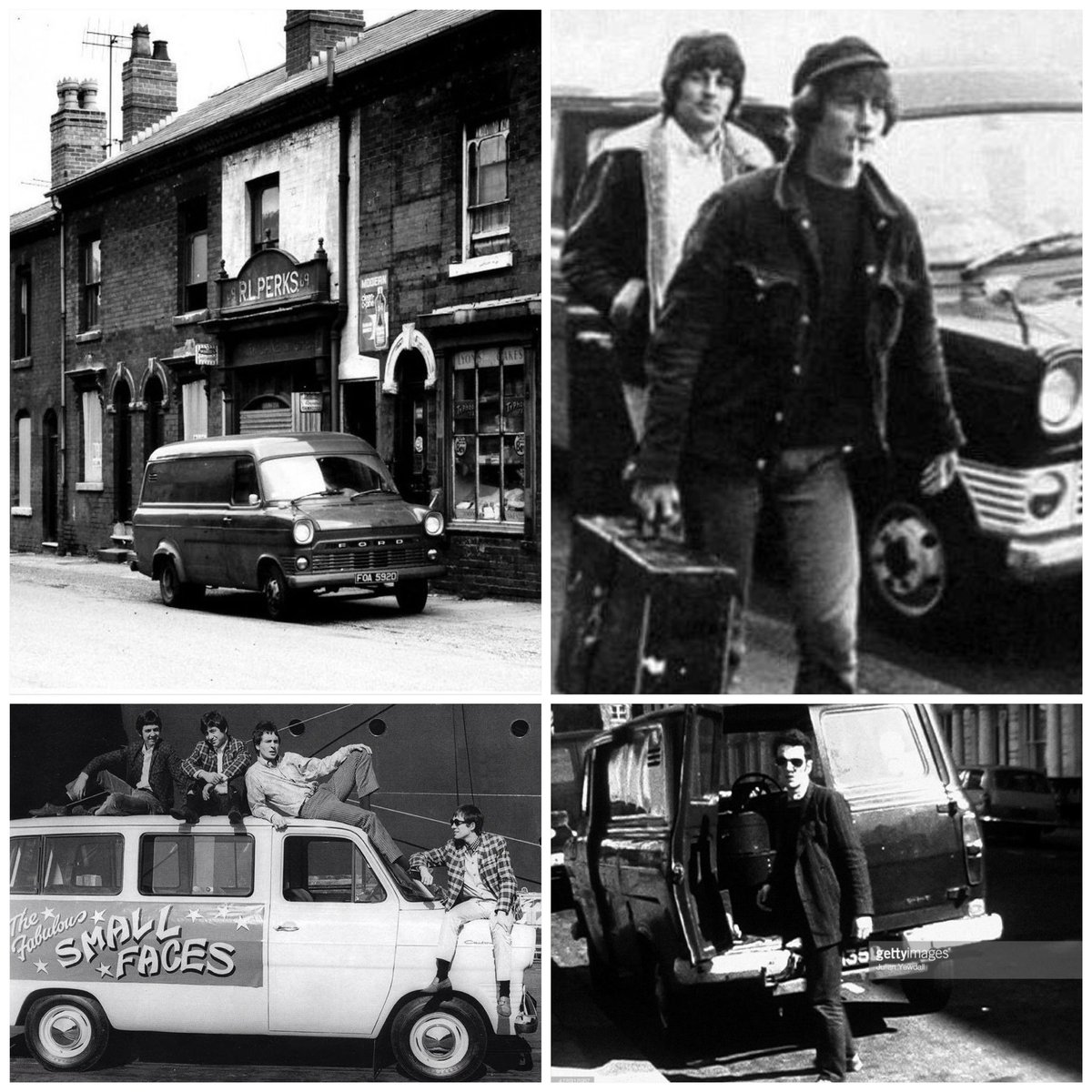 #OnThisDay in 1965, the first Ford Transit rolled off a production line. It soon became a band favourite. 

Here are just a few, from Black Sabbath, Deep Purple, Small Faces and The Clash (📷 Tony Iommi, N/K, band promo, Julian Yewdall). 

#TourbusTuesday <a href="/NewWaveAndPunk/">PunkAndNewWave</a>