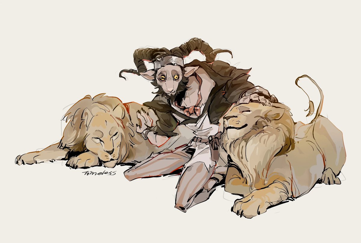 PIPI_Xun's tweet photo. #identityVイラスト
狮子保护羊，狮子好 https://t.co/xSNCdS1fcc