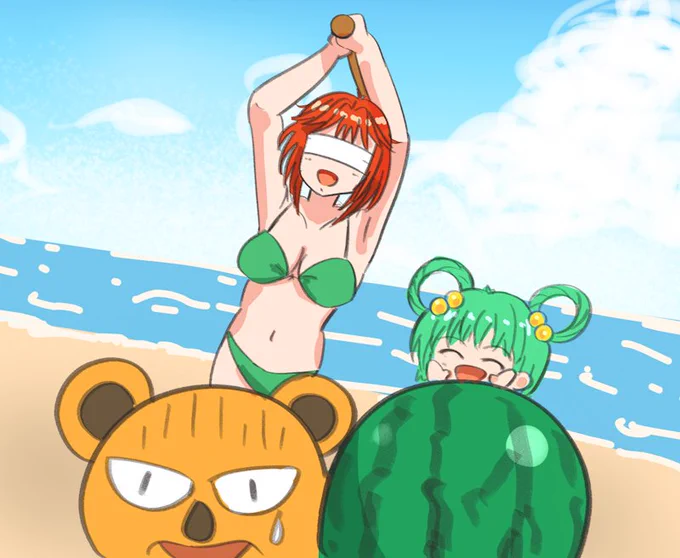 スイカ割り 