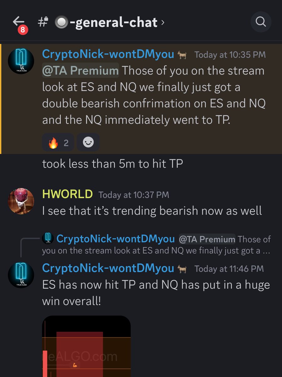 True_Algo's tweet image. Congrats True algo members who rocked the volatility of markets today. When everyone is fearful the True Algo system and strategy will keep you within your edge in markets.  Called the short ideas live at 11:30pm est! 
#MarketCrash #CallItLive #TrueAlgo