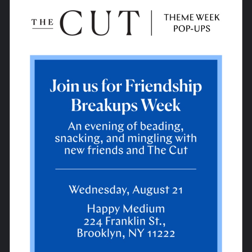 inviting my friends to this so i can break up with them