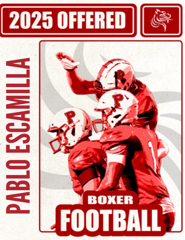 Pablo Escamilla (@pablo_es____) on Twitter photo I am thankful to announce I have received my second offer from <a href="/Boxer_Football/">Pacific Football</a>
<a href="/DustinJanz/">Dustin Janz</a> <a href="/Coach_KW9/">Coach KDub</a> I am thankful to announce I have received my second offer from <a href="/Boxer_Football/">Pacific Football</a>
<a href="/DustinJanz/">Dustin Janz</a> <a href="/Coach_KW9/">Coach KDub</a>